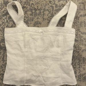 Reformation Eloise Linen Top